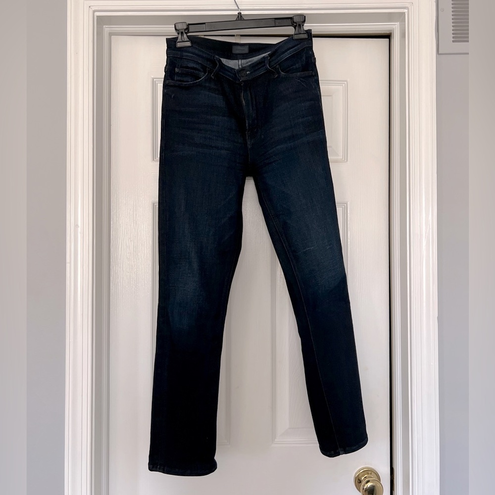 MOTHER Dark Blue Straight Leg Pants